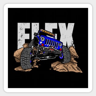 Blue Jeep Flex Sticker